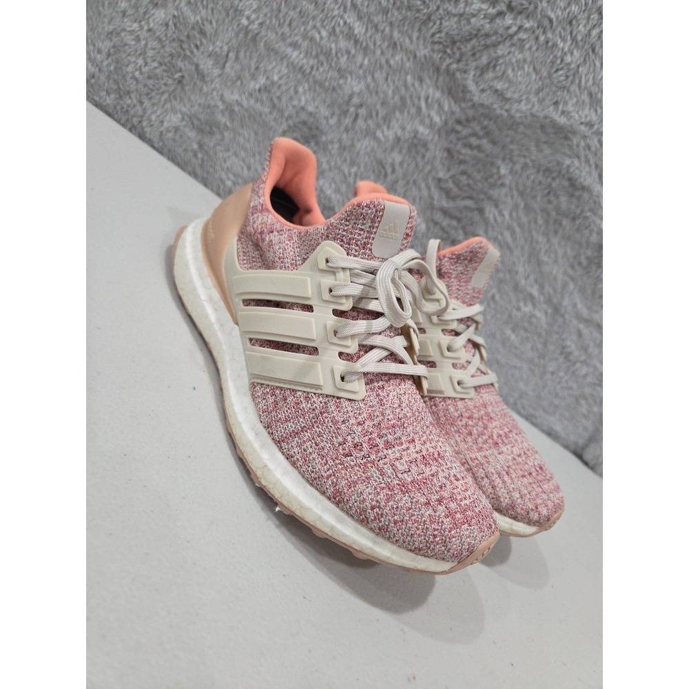 Adidas Ultraboost Ash Pink Running Shoe Sz Girls 6.5 Woman 8 Lace Up Knit